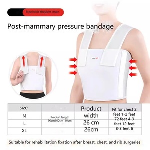 Orthèse thoracique de soutien post-chirurgical, ceinture de compression élastique pour la fixation des côtes, attelle thoracique médicale - Product Image 4
