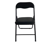 Tabourets pliants portables en polyester et métal noir, très demandés, pour salon, salle à manger et extérieur