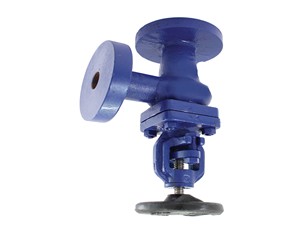 High Quality Cast Iron Flanged Stop Right Angle Pattern <b>Bolted</b> Bonnet Screw Type Water Treatments PN16 200C - Product Image 3