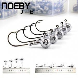 Noebby Câu Cá Công cụ phụ kiện giá rẻ <span class=keywords><strong>Mustad</strong></span> bơi <span class=keywords><strong>Jig</strong></span> đầu - Product Image 1