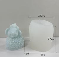 14203 3D Schaf form Silikon Kerzen form DIY Ziege Candy Fondant Formen Handgemachte Seife Kuchen Dekorations form