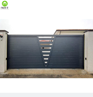 Portes de grille d'entrée de ferme largement utilisées à l'extérieur, conception de porte coulissante de tuyau 1.5m