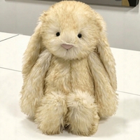 Jellycots Springlowe Luxe Bunny, peluche de lapin luxueuse et moelleuse à longues oreilles tombantes, jouet en peluche de qualité supérieure, cadeau pour bébés et enfants