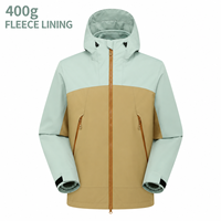 Blouson d'hiver unisexe coupe-vent et imperméable pour moto, coupe ample, fermeture éclair, avec doublure polaire amovible