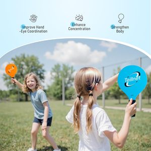 TEILLNET Juego <span class=keywords><strong>de</strong></span> Raquetas <span class=keywords><strong>de</strong></span> Playa, 4 Raquetas, Juguetes Deportivos <span class=keywords><strong>para</strong></span> Interiores y Exteriores, Unisex, Edades <span class=keywords><strong>de</strong></span> 0 a 24 Meses, Regalos <span class=keywords><strong>para</strong></span> Cestas <span class=keywords><strong>de</strong></span> Pascua - Product Image 6