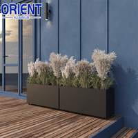 Pot Tanaman Logam Modern Anti Karat Bebas Perawatan, Harga Murah, Promo Panas untuk Tanaman dan Bunga Luar Ruangan
