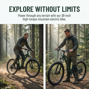 <span class=keywords><strong>Vélo</strong></span> <span class=keywords><strong>Électrique</strong></span> de Montagne Sportif 26 Pouces à Moteur Central 250W, Longue Autonomie, Vitesse Max. 25km/h, Personnalisation OEM, Meilleures Ventes - Product Image 2
