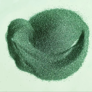 Nhà máy trực tiếp độ tinh khiết cao màu đen màu xanh lá cây silicon carbide phun cát phương tiện truyền thông mài mòn, đá thô phun cát. - Product Image 1