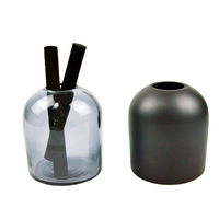 Bouteille en verre de 400 ml pour diffuseur à bâtonnets avec bouchon couronne, pour parfum d'ambiance et scellant aromatique
