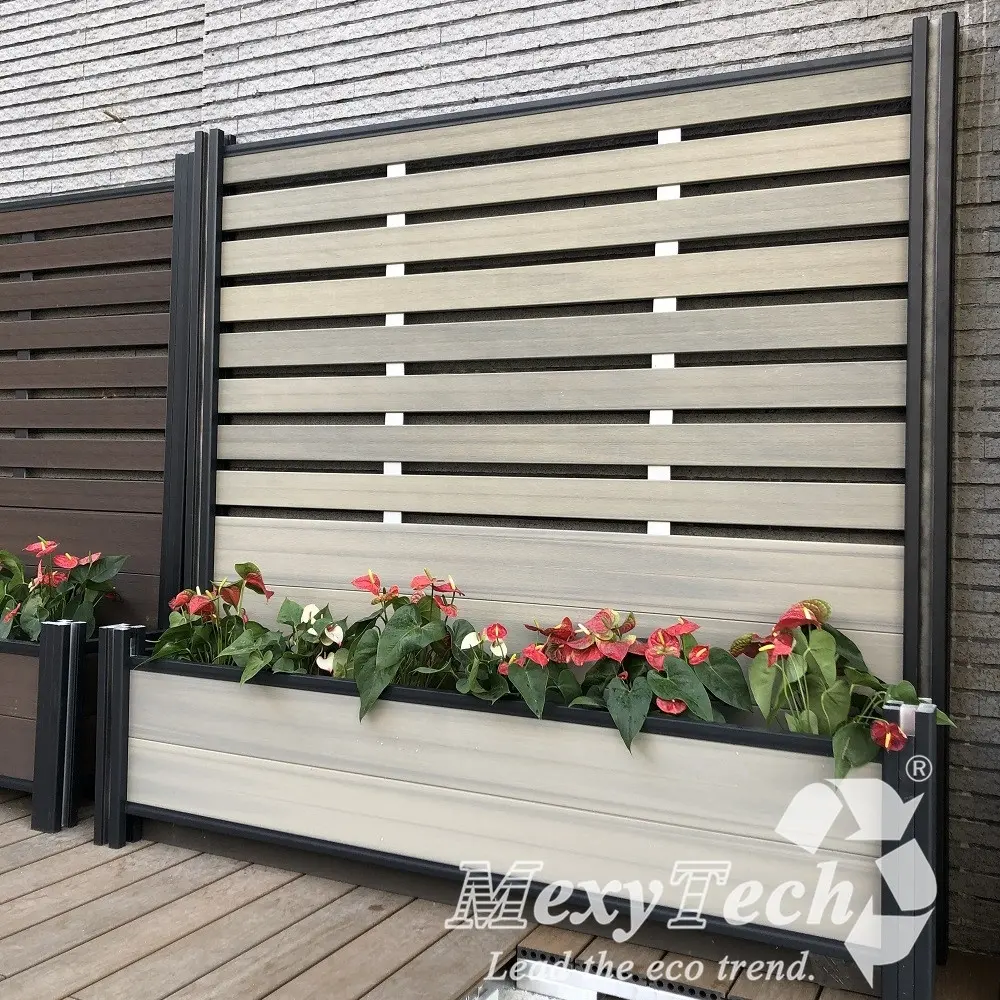 MexyTech kaynağı dekoratif wpc kompozit bahçe kapıları ve çit