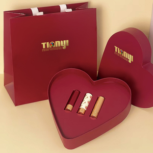 Cajas Cosméticas Rígidas Personalizadas en Forma de Corazón <span class=keywords><strong>para</strong></span> Brillo Labial, Aceite <span class=keywords><strong>para</strong></span> <span class=keywords><strong>Uñas</strong></span> y Set de Cuidado de la Piel |   Empaque de Regalo Ecológico Reciclable con Logotipo - Product Image 1