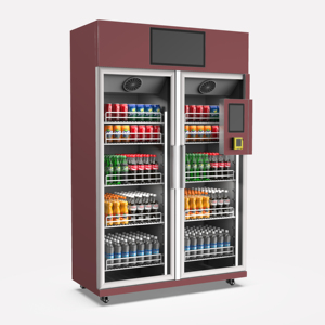 24 giờ thực phẩm thông minh ai Máy bán hàng tự động tùy chỉnh tự động Robot thanh toán thẻ tín dụng thông minh Kim loại thực phẩm uống Máy bán hàng tự động - Product Image 2