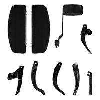 Kit de repose-pieds avant en aluminium pour moto Harley Dyna Street Bob Low Rider 06-17