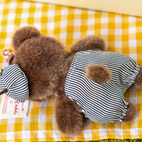 En gros Porte-clés en peluche Ours Teddy artiste de dessin animé, Peluches Ours Teddy mignonnes, Pendentifs pour sacs d'enfants, Jouet animal en peluche