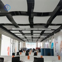 Panneaux acoustiques en fibre de verre pour usine, panneaux de suspension pour plafond en verre, optimisation acoustique, dalles, panneaux nuage