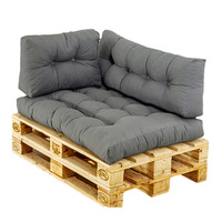 Paket Bantal & Alas Duduk Sofa Ramah Lingkungan untuk Luar Ruangan, 100% Poliester, Dapat Disesuaikan untuk Semua Musim