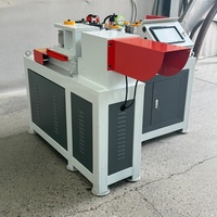 Machine à cintrer les tuyaux CNC à neuf roues, machine à enrouler les tuyaux ronds électro-hydraulique