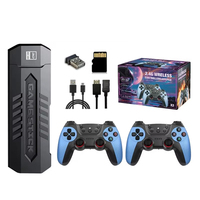 Terbaru X2 stik Game Gamepad biru 4K Retro konsol Game TV Video konsol Game klasik 64GB 30000 Game untuk Psp/Ps1