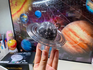 40pcs tự làm năng lượng mặt trời hệ thống Saturn DIY khối Câu Đố 3D Pha Lê Câu Đố Saturn - Product Image 6