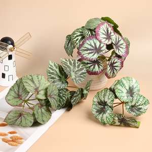 Feuilles artificielles miniatures murales pour décoration de Pâques, <span class=keywords><strong>tapis</strong></span> DIY à faible MOQ pour salon, feuilles artificielles pour mariage - Product Image 1