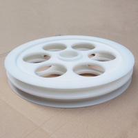 Rueda de Polea de Plástico POM Blanca Grande Personalizada / Rodillos de Plástico / Polea de Plástico Grande