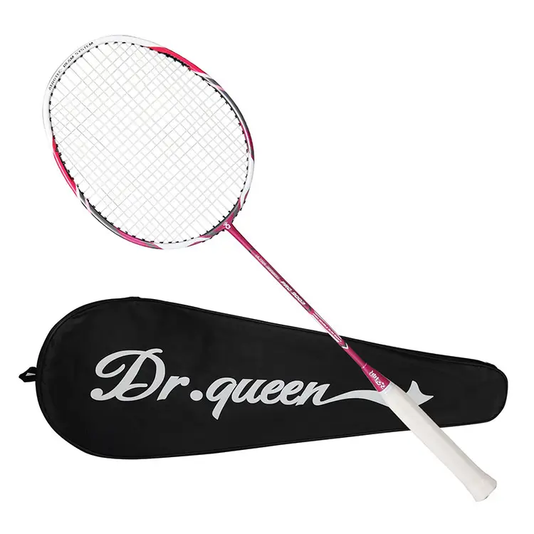 Racchetta da Badminton in fibra di carbonio da Badminton singola di vendita calda DECOQ per il commercio all'ingrosso con borsa