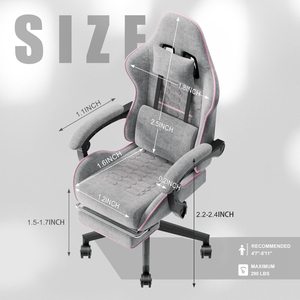 Ajunion Chơi Game Ghế 290lbs Nhà Văn Phòng Chơi Game Ghế Thoáng Khí Dệt Kim Vải Racing Chơi Game Ghế Thanh Thiếu Niên Người Lớn Nhỏ Khung - Product Image 2