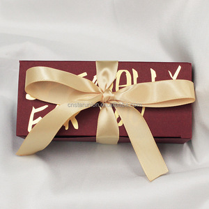 <strong>Rectangle</strong> New Simple Valentine' Day Gift Box Wedding Candy Favor Box <strong>Packaging</strong> with Ribbon Specially for You <strong>Chocolate</strong> Paper OEM - Product Image 4