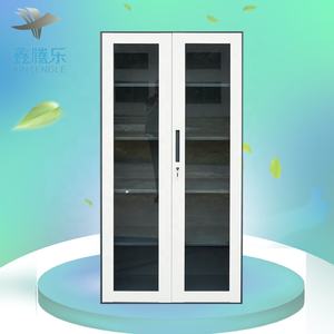 Armoire de remplissage d'étagère de bureau bon marché avec 2 portes en verre battantes meuble de rangement pour <span class=keywords><strong>burea</strong></span> - Product Image 3