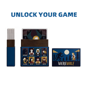 Cartes de <span class=keywords><strong>jeu</strong></span> de <span class=keywords><strong>loup</strong></span>-<span class=keywords><strong>garou</strong></span> promotionnelles pour fêtes et rassemblements adultes, en papier brillant certifié FSC, imprimées sur mesure en offset - Product Image 2