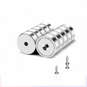 Industrial Neodymium Magnet Round Countersunk Pot Base Strong Magnetic Hardware For Cabinet Furniture Fixing Tool Holder - Product Image 1