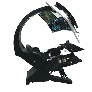 Leichtigkeit bequem Imperator funktioniert Anpassbare Rbg Comfortable Gaming Cockpit mit Massage für Multi-Monitore Modell