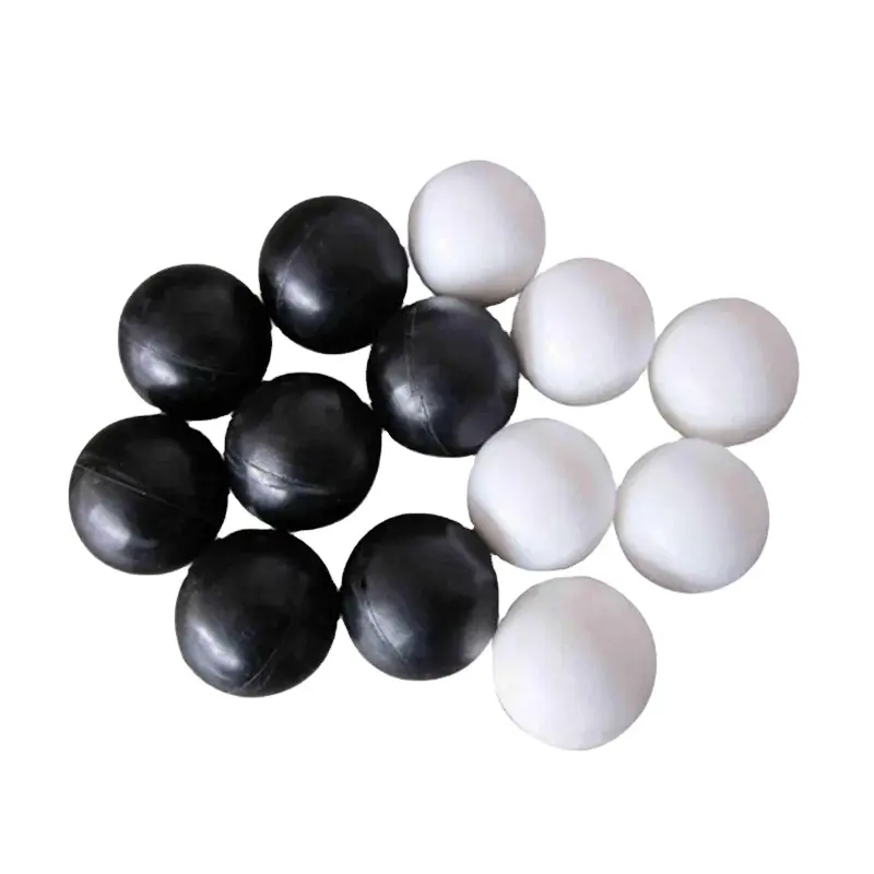 काली और सफेद नरम ठोस सिलिकॉन प्राकृतिक रबर लोचदार बॉल उच्च आवृत्ति उच्च आवृत्ति कंपन स्क्रीन