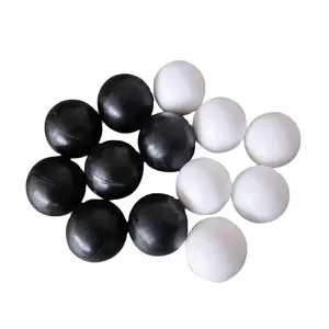 Black And White Soft Solid Silicone Natural Rubber Elastic Ball High Frequency High Frequency Vibrating Screen