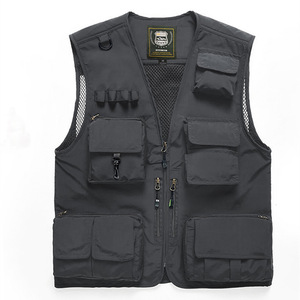 Ingrosso Chaleco De Pesca Gilets De Travail uomo Casual Outdoor Utility lavoro Safari fotografo Cargo Pesca gilet Utility - Product Image 4