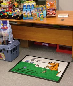 Tùy chỉnh nylon sàn thảm cửa mat logo mat thảm chùi chân chào đón thảm - Product Image 1