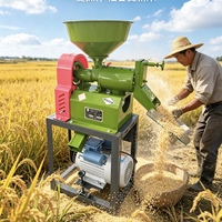 Machine à décortiquer les céréales multifonctionnelle en gros, à moteur, pour riz noir, blé, soja, café, pour la ferme