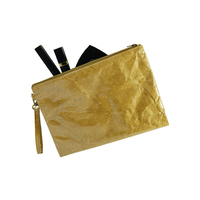 Sac à documents en papier Tyvek DuPont imperméable personnalisable, pochette cosmétique portable, housse en PVC transparente, fermeture à glissière, logo