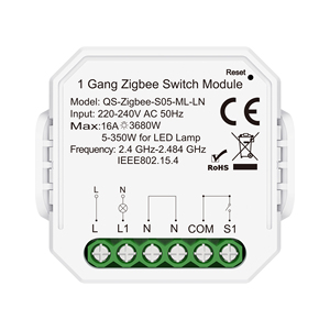 Interrupteur Zigbee intelligent à faible coût, sans fil, sans fil <span class=keywords><strong>de</strong></span> terre, sans contournement, <span class=keywords><strong>de</strong></span> taille mini, compact, avec commande à distance et contrôle par interrupteur externe - Product Image 1