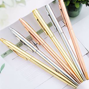 Cadeaux promotionnels, cadeaux publicitaires, stylo à bille à prix avantageux, rose gold, bureau, école, stylo en métal de luxe, petit, avec logo personnalisé - Product Image 1