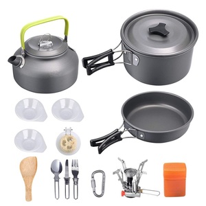 Ensemble de cuisson compact portable pour la cuisine de survie Bols de <span class=keywords><strong>casserole</strong></span> anodisés durables <span class=keywords><strong>Kit</strong></span> de désordre d'équipement de <span class=keywords><strong>camping</strong></span> pour le voyage et l'aventure - Product Image 2