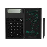 Newyes Usine Magnétique Dessin Ardoise Conseil 5 Pouces Lcd Tablette D'écriture Mini 12 Chiffres Pliant Calculatrice Pour Les Entreprises