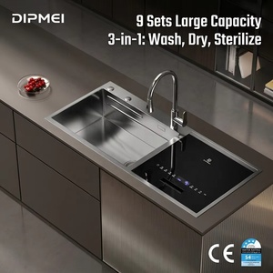Évier de cuisine moderne personnalisé OEM/ODM avec système de séchage à air chaud PTC en acier inoxydable SUS304 pour <span class=keywords><strong>lave</strong></span>-<span class=keywords><strong>vaisselle</strong></span> et poste de travail - Product Image 2