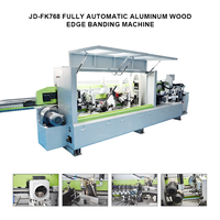 Máquina de Enchapado de Cantos Automática para Aluminio y Madera JUNDE JD-FK768 de Alta Productividad, Sin Enjuague, 7KW, Velocidad de Alimentación de 10~15m/min