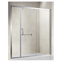 Portes de douche en verre trempé pour cabine de douche, unités de cabine, salles de douche, cloisons de salle de bain, armoires coulissantes en aluminium extrudé