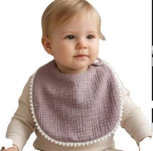 Bavoirs pour bébé avec divers motifs floraux imprimés, 100% coton, écologiques, fabriqués au Vietnam, produit le plus vendu - Product Image 6