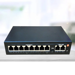 48V 10/100Mbps 8 cổng <span class=keywords><strong>PoE</strong></span> chuyển đổi Mini <span class=keywords><strong>Ethernet</strong></span> chuyển đổi IEEE 802. 3af/at/BT cho CCTV trong kho - Product Image 1
