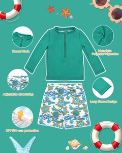 <span class=keywords><strong>Maillot</strong></span> <span class=keywords><strong>de</strong></span> <span class=keywords><strong>bain</strong></span> à manches longues ALVABABY UPF 50+ Protection solaire pour garçons <span class=keywords><strong>de</strong></span> <span class=keywords><strong>6</strong></span> <span class=keywords><strong>mois</strong></span> à 5 ans Ensembles <span class=keywords><strong>de</strong></span> rashguard pour garçons Mode - Product Image 2