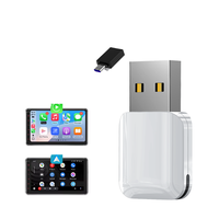 Dongle layar Carplay Android 2-in-1 berkabel ke nirkabel, adaptor Usb otomatis untuk apple kabellocker Carplay-dongle