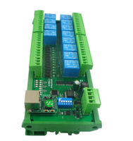 Módulo de Interruptor de Relé Ethernet/RS485 2 en 1 de 12 DIO, Controlador de Red Modbus RTU TCP/IP, Placa de Expansión PLC